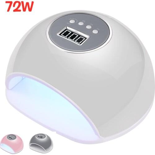 3 colour Nail Dryer Lamp 72W UV LED Auto Sensor Manicure Lamp Nail Dryer For Curing All Polish Gel Professional Nail Art Tools