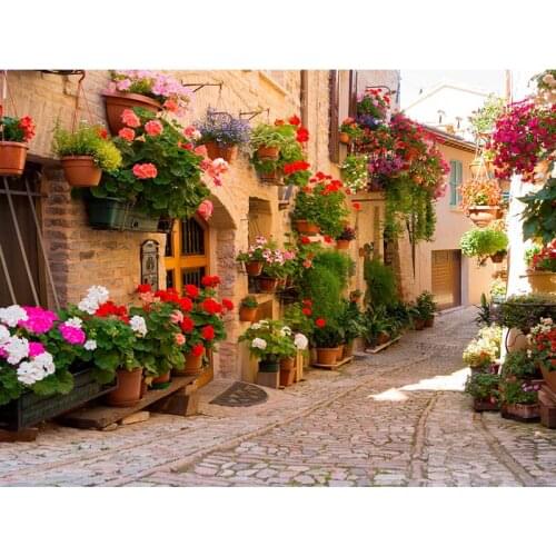 5D Diamond Painting city landscape Cross Stitch Full Square Diamond Embroider flower Rhinestone Mosaic Picture Home Decor Sale