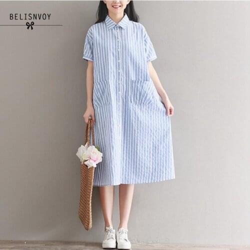 Летние платья-рубашки BELISNVOY China At AliExpress