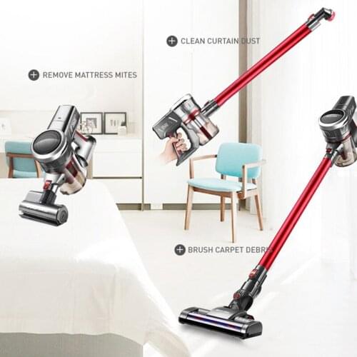 Airbot Supersonics (Red) 19KPa 45mins Turbo Cordless Vacuum Cleaner Handheld Handstick Portable Car Vacuum Robotic Cleaner