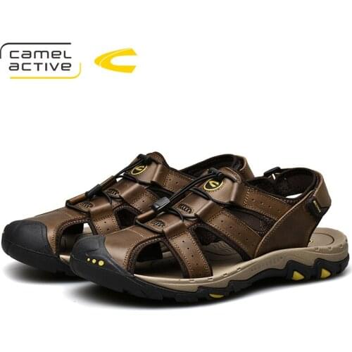 Camel Active 2019 New Genuine Leather Quick-Dryin Sandals Summer Quality Casual Sneakers Anti-Slippery Outdoor Beach Shoes 19360