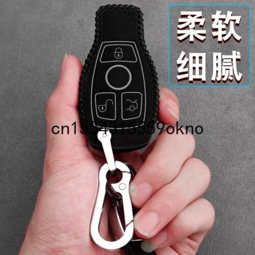 Car Key Case Cover Shell Fob For Benz e300l a200l glc260 lc200l Accessories Key Case For Car
