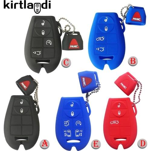 Car Key Cover For Dodge Challenger Caravan Charger Magnum Journey Ram Jeep Commander Grand Cherokee Chrysler Voyager 300C Case