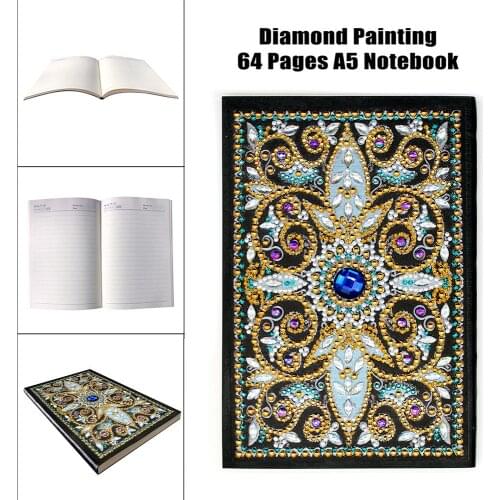 EverShine Diamond Painting Notebook 5D Special Shaped Flower Rhinestones Pictures Diamond Mosaic Diary Book A5 Bead Embroidery
