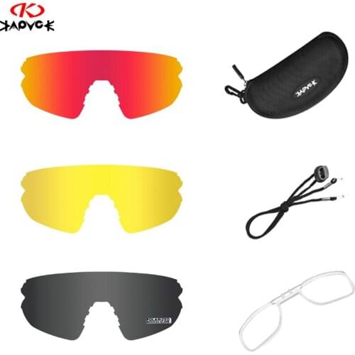 KE9010 Full Red Blue Green Polarized Lens Photochromic Replacement Lenses Cycling Bicycle Sun Glasses Eyewear frame Suitable