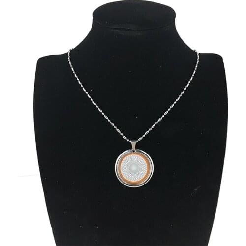 Quantum Scalar Energy Pendants Necklace with Far Infrared Negative Ion Germanium Stones