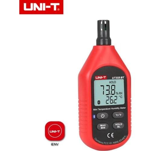 UNI-T UT333BT Thermometer Hygrometer Bluetooth Digital LCD Mini Temperature Humidity Meter Moisture Meter Sensor Thermometer