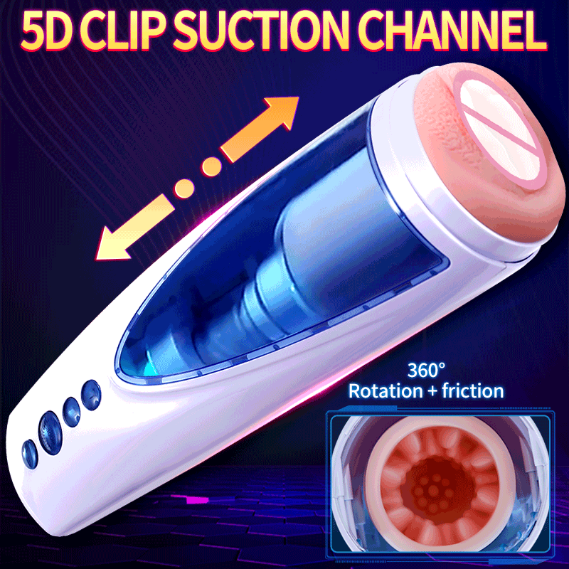 Strong Suction Cup Male Masturbator 10 Speeds Telescopic Rotation Modes Powerful Vibrator Adult Cup Sex Toy For Men Aircraft Cup
