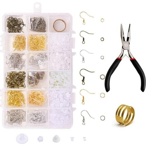 Ring Single Ring Ear Hook Set Earring Accessories Diy Material Handmade Earrings Jewelry Accessories