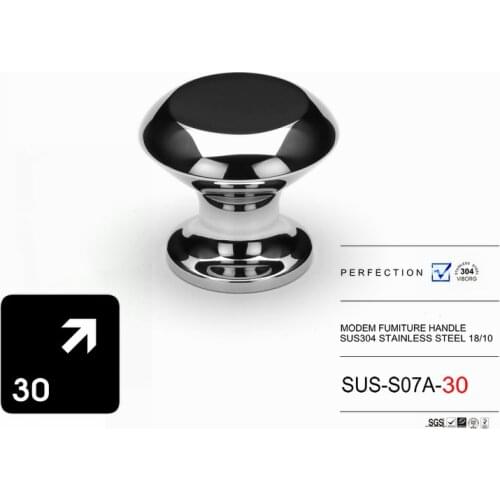 1 Piece) VIBORG 30mm Deluxe Solid 304 Stainless Steel Kitchen Cabinet Cupboard Door Pulls Knob Handle Drawer Pull Knobs Handle