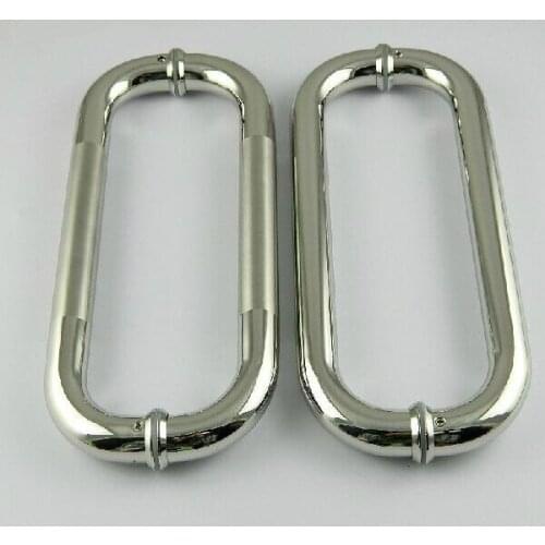 300mm Elbow stainless steel big gate door handle bright KTV office hotel wood door glass door pulls handles