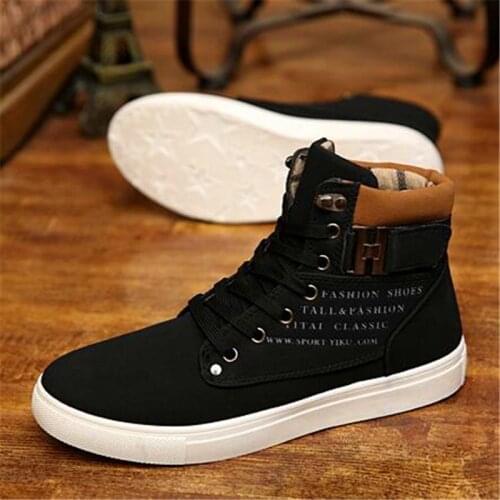 2021 autumn and winter new mens shoes high-top retro casual mens fashion mens riding boots