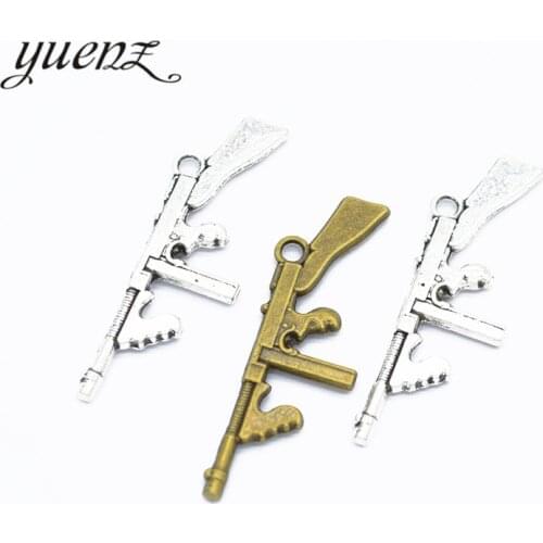 YuenZ 10pcs Hot Sell Exquisite vintage gun Alloy Charms Pendant for Jewelry Making Accessory 45*14mm M29