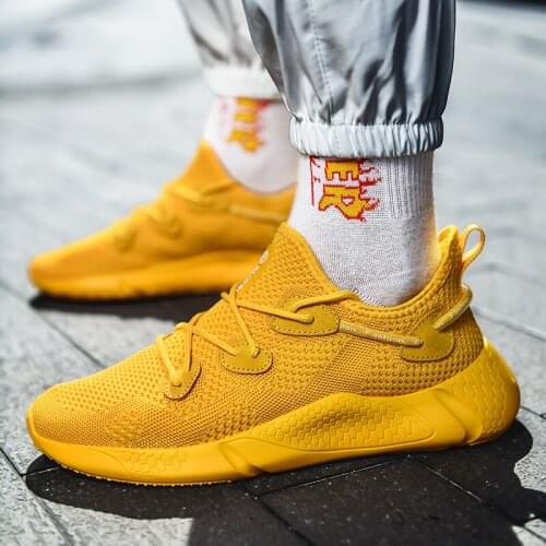 Casual Shoes Men Breathable Air Mesh Chunky Sneakers Men Lace Up Light Footwear Fashion Men Black Shoes Zapatillas Hombre 39-46