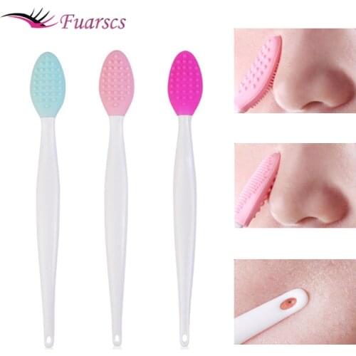 Silicone Nasal Brush Double-sided Nasal Washing Brush Multifunctional Black-head Brush Nasal Washing Artifact Beauty Tool