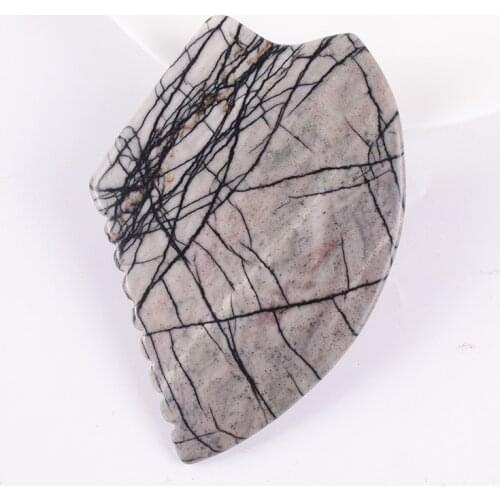 Natural Stone Gouache Scraper Massage Picasso Jade Gua Sha Board For Chin Neck Face Lifting Wrinkle Remover Beauty Care Tool