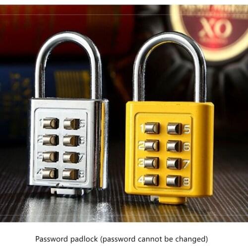 Outdoor Business Travel Zinc Alloy Waterproof Lock Door Portable Digital Keypad Security Password Padlock for Luggage Backpack