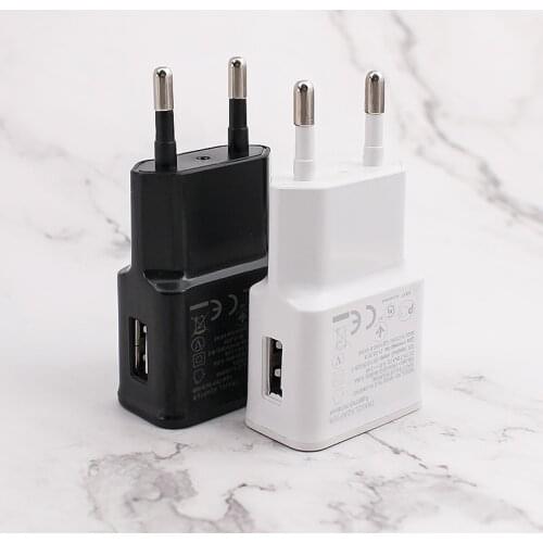 AC DC 5V 2A Adapter Supply Chargers One USB Portable Universal Charger EU Plug For Mobile Phone / light strip Charging Converter