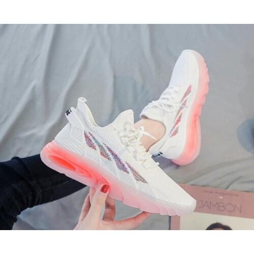 2021 New Women Sneakers Fashion Breathble Vulcanized Shoes Women Mesh Running Shoes Women Lace Up multi color shoes
