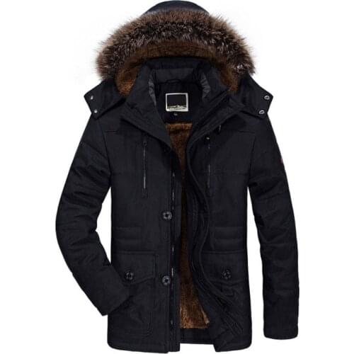 ZOEQO Men's Parkas With Fur