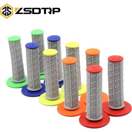 ZSDTRP Dirt Bike Pit Bike Motocross 7/8" Handlebar Rubber Gel Hand Grips Brake Hands Handle Grip