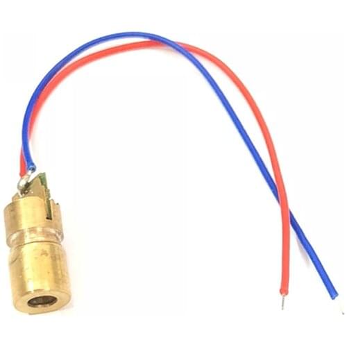 10pcs Laser Diodes 5mW 650 nm Diodo RED Dot Laser Diod Circuit 3V/5V 5mW 650nm Module Pointer Sight Copper Head