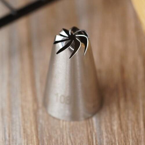 #108 Icing Piping Nozzle Cake Cream Decoration Tips Staniless Steel Tools Bakeware Small Size Pastry Nozzles