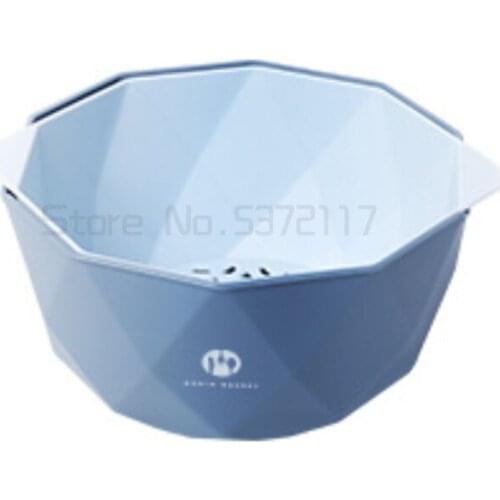 Fruit dish Nordic style creative living room household kitchen double deck wash basin drain basket wash fruit basket