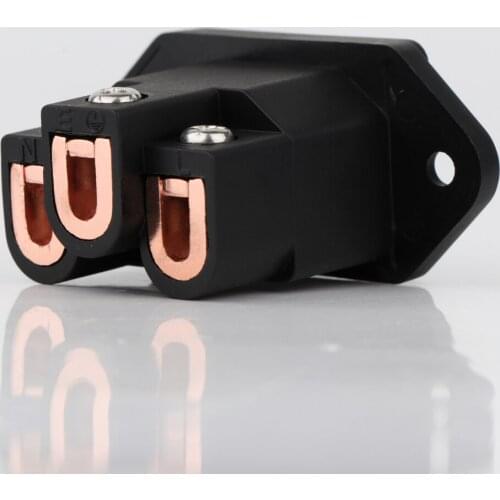 Piece Hi-end Monosaudio IB70(C) Pure Copper AC IEC Inlet Socket,HIFI Power IEC Female connector