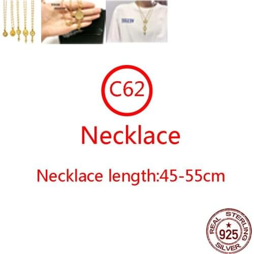 C62 S925 Sterling Silver Necklace Personality Cross Angel Madonna Hip Hop Fashion Sweater Chain Retro Jewelry 2021 hot