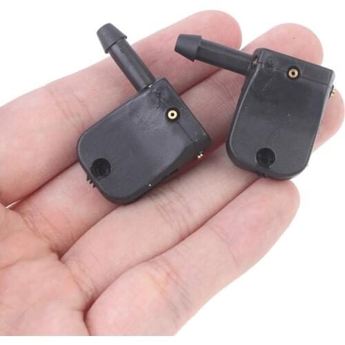New 2Pcs Car Windshield Washer Wiper Water Jet Nozzle Inlet Push For Suzuki Swift Alto SX4