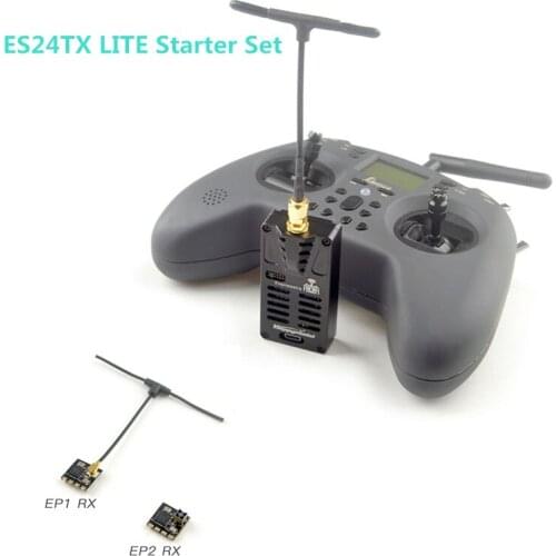 HappyModel 2.4G ExpressLRS ELRS Starter Set ES24TX Lite TX 3PCS 2.4G EP1 EP2 RX for T-LITE RC Airplane FPV Long Range Drones