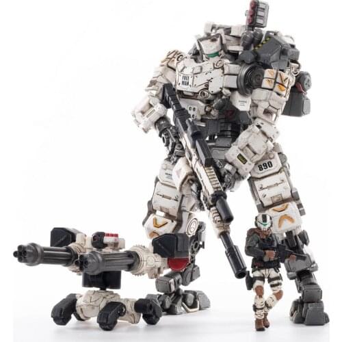 JOYTOY JT0425 1/25 Steel Bone Armour White 9" Robot Model & Driver Action Figure