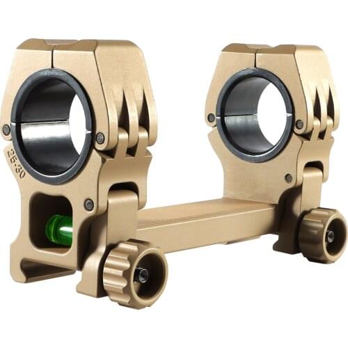 Verstelbare Een Stuk Scope Ringen 25.4Mm/30Mm Dual Rings Verwijderbare Scope Mount Met Bubble Niveau Picatinny Rail Scope