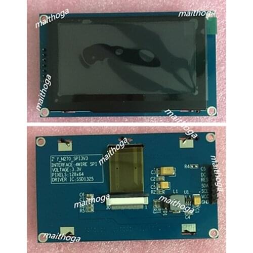Maithoga 2.7 inch 7PIN SPI HD White/Green/Yellow OLED Display Screen Module SSD1325 Drive IC 128*64