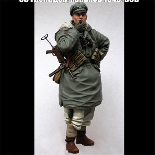 Unpainted Kharkiv Grenadier Resin Figure 1/16 Scale Model Kit Assembly Models Kit Resin Colorless Self-Assembled Toy No.119