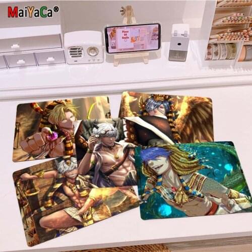 MaiYaCa New Arrivals mammon obey me fanart gamer play mats Mousepad Smooth Writing Pad Desktops Mate gaming mouse pad