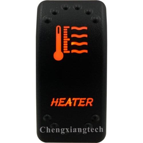 Orange Led Light - Car Boat Caravan Marine Rocker Switch- Laser Eatched- Heater - for Carling ARB NARVA 4X4 -Waterproof