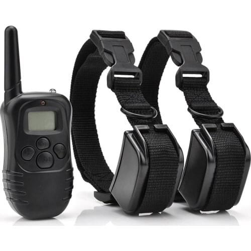 300 Meters Rechargeable Waterproof Pet Dog Training Collar 100LV Vibration & Shock Dog No Bark Training Collar