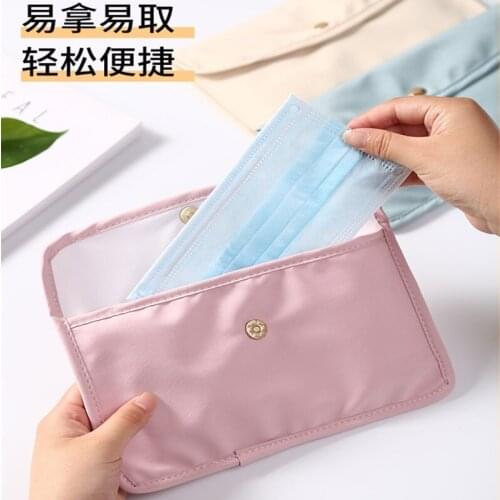 Portable Waterproof Mask Storage Bag With Large Capacity Package Storage Mask Box