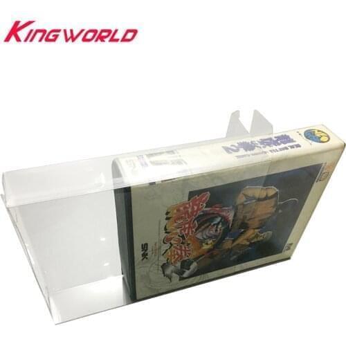 10pcs Transparent Game Collection Storage Clear Box For SNK Home Game Console For NEO-GEO aes Plastic Case PET Protector