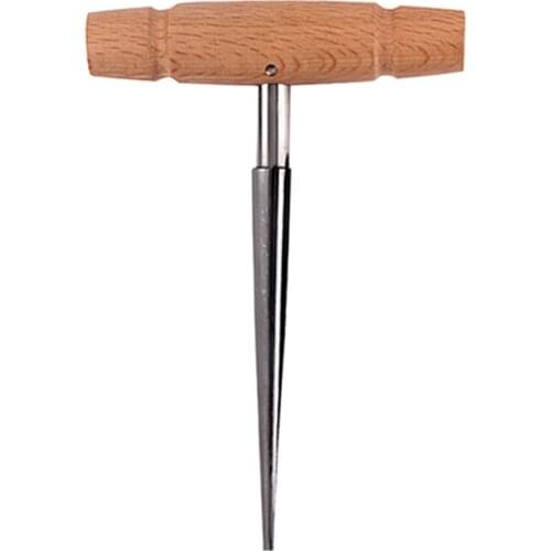 Tapered Reamer Wood Hand Held Reamer T Handle Tapered 4 Fluted Reaming Guitar Woodworker Cutting Tool