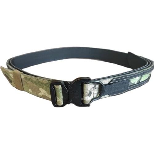 Tactical interior belt 5.0cm camouflage multicam metal buckle outdoor belt