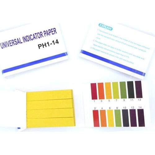 80 Strips PH Test Strip 1-14 PH Litmus Paper Cosmetic Soil Water Liquid Swimming Pool Fruit Water Quality Test with Control Card