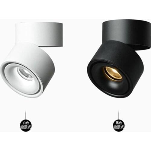 ONDENN Rotatable Adjustable Surface Mounted LED Downlights 15W 20W COB LED Spot Light for Clothes Store Shopping Mall Livingroom