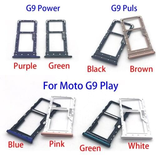 For Moto G9 Play / G9 Plus / G9 Power Micro Nano SIM Card Holder Tray Slot Holder Adapter Socket