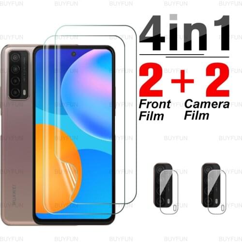 4in1 Camera Film For Huawei P Smart 2021 Front Hydrogel Film for huawei Psmart Huavei P Smart Z Plus 2019 safety protective film