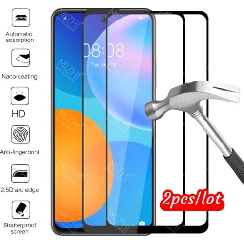 2pcs protective glass for huawei p smart 2021 case for huawei psmart 2021 psmart2021 tempered glass on huwei huawey cover coque