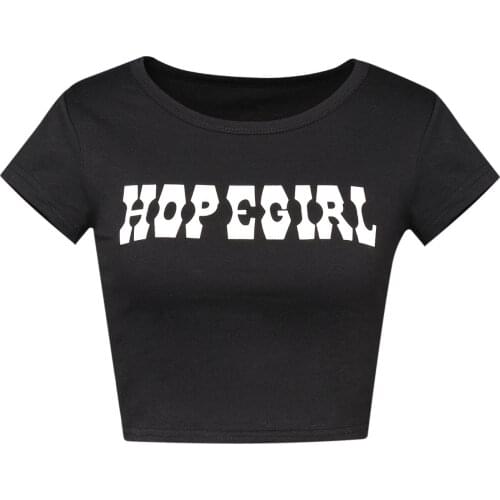 Women Fashion Short Sleeve Letter Print T-shirt Stylish Tops for Shopping Daily Wear