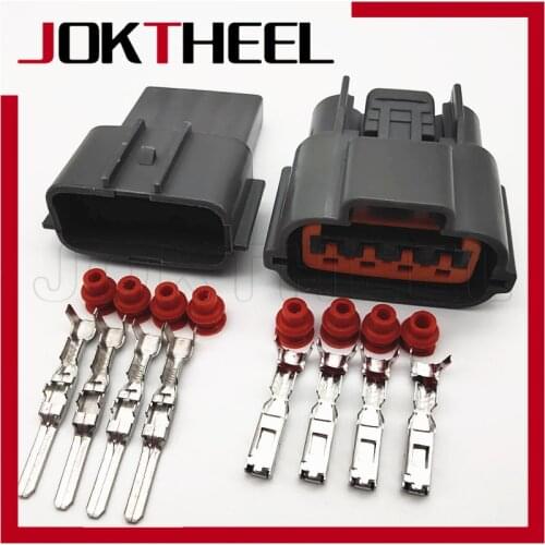 1-20sets Sumitomo 2.2mm 4 Pin male female waterproof Auto wire Connector Oxygen Sensor Plug for car Nissan Mitsubishi 6098-0144